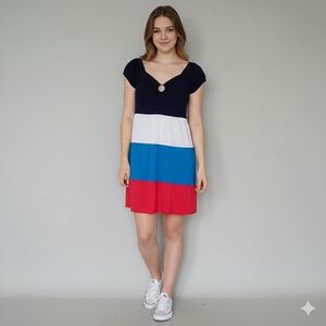Cover me Color block stripped dress